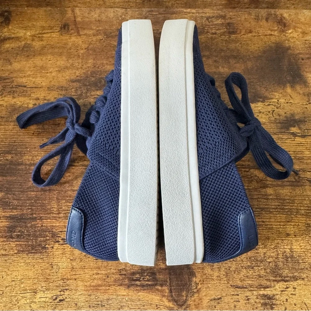 Lucky Brand Talena Knit Lace-up‎ Sneakers Peacoat Navy Knit Size 7